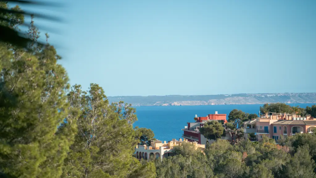 Panoramic sea and coastline views over Bendinat and Portals Nous on Mallorca's southwest coast — luxury residential area represented by Isabella Janoschka