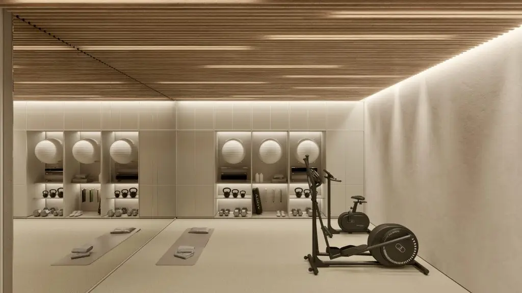 Architectural visualisation: proposed gym at the Camp de Mar villa