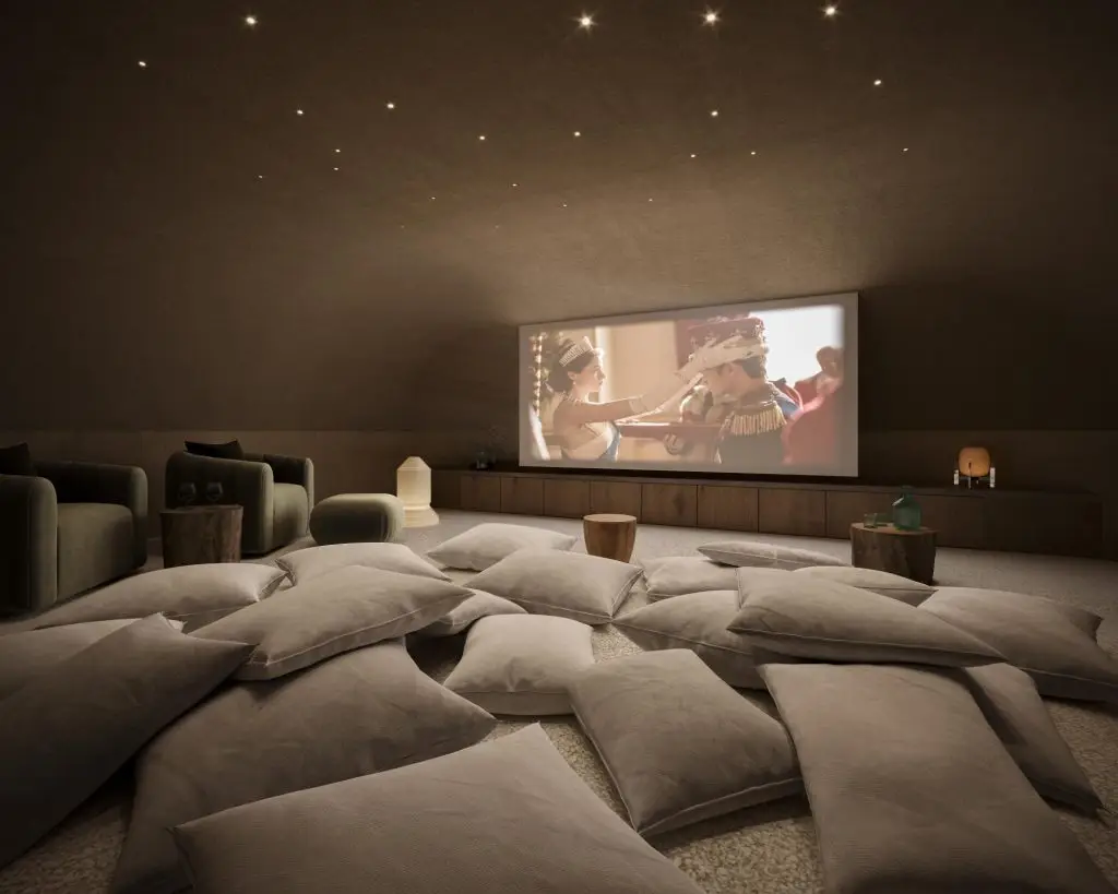 Cinema room design visualisation in Santa Maria del Camí